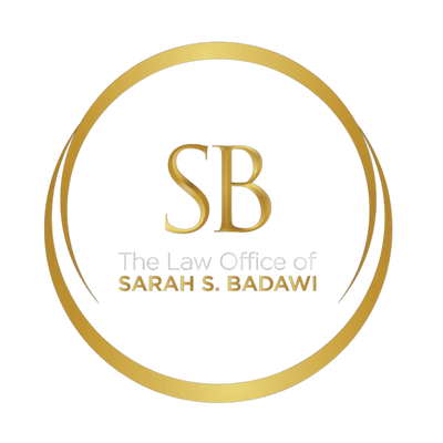 Sarah Badawi Law logo – U.S. trademark attorney firm in Jersey City NJ